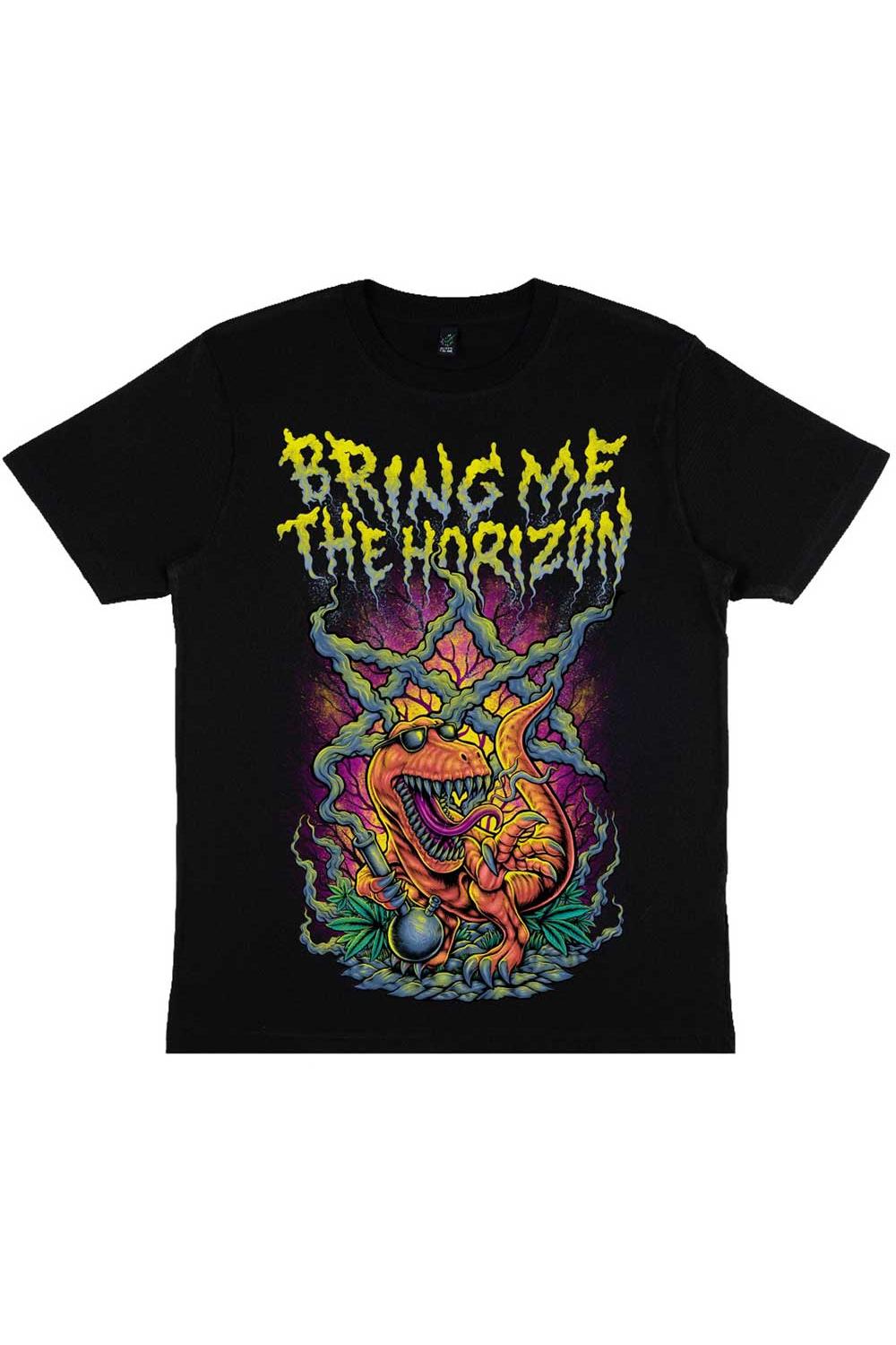 Bring Me The Horizon Zombie Dinosaur Black Tshirt