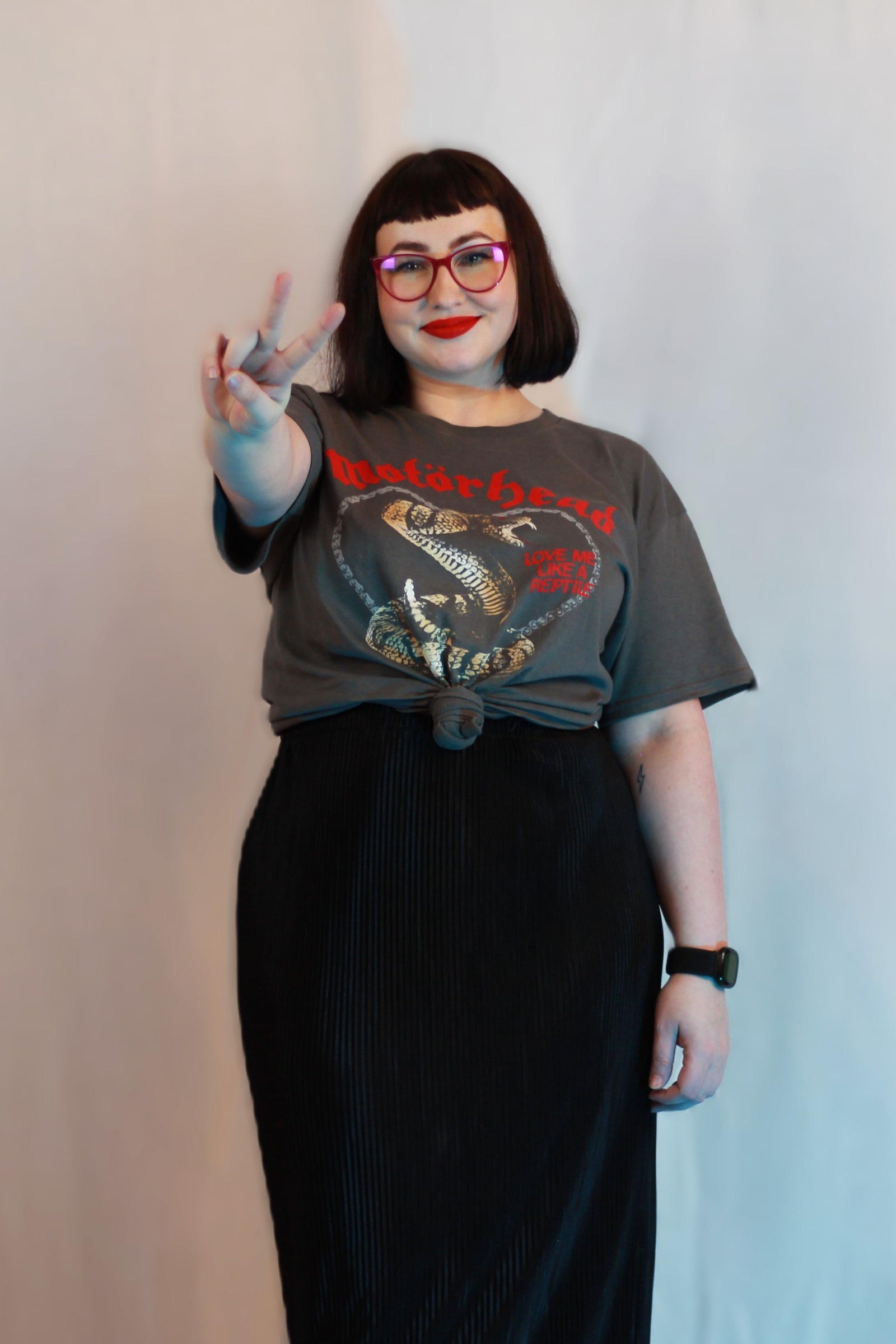 Motorhead Love Me Like A Reptile Grey Tshirt