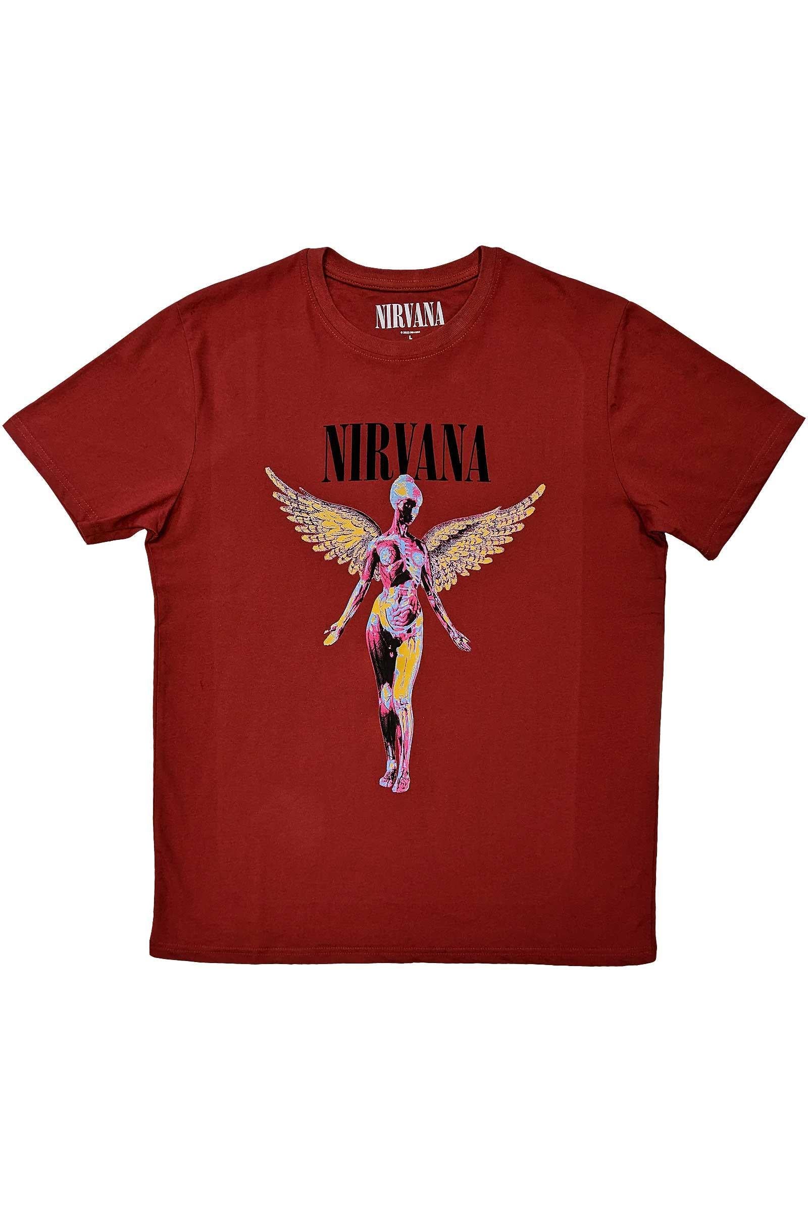 Nirvana In Utero Burgundy Tshirt