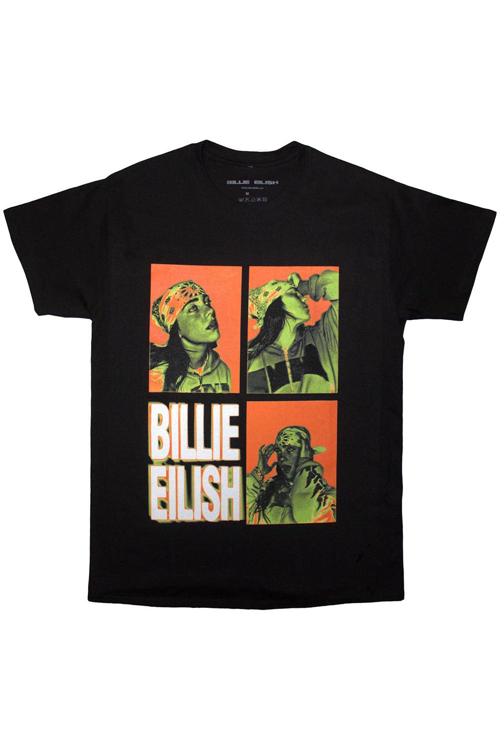 Billie Eilish Collage Black Tshirt