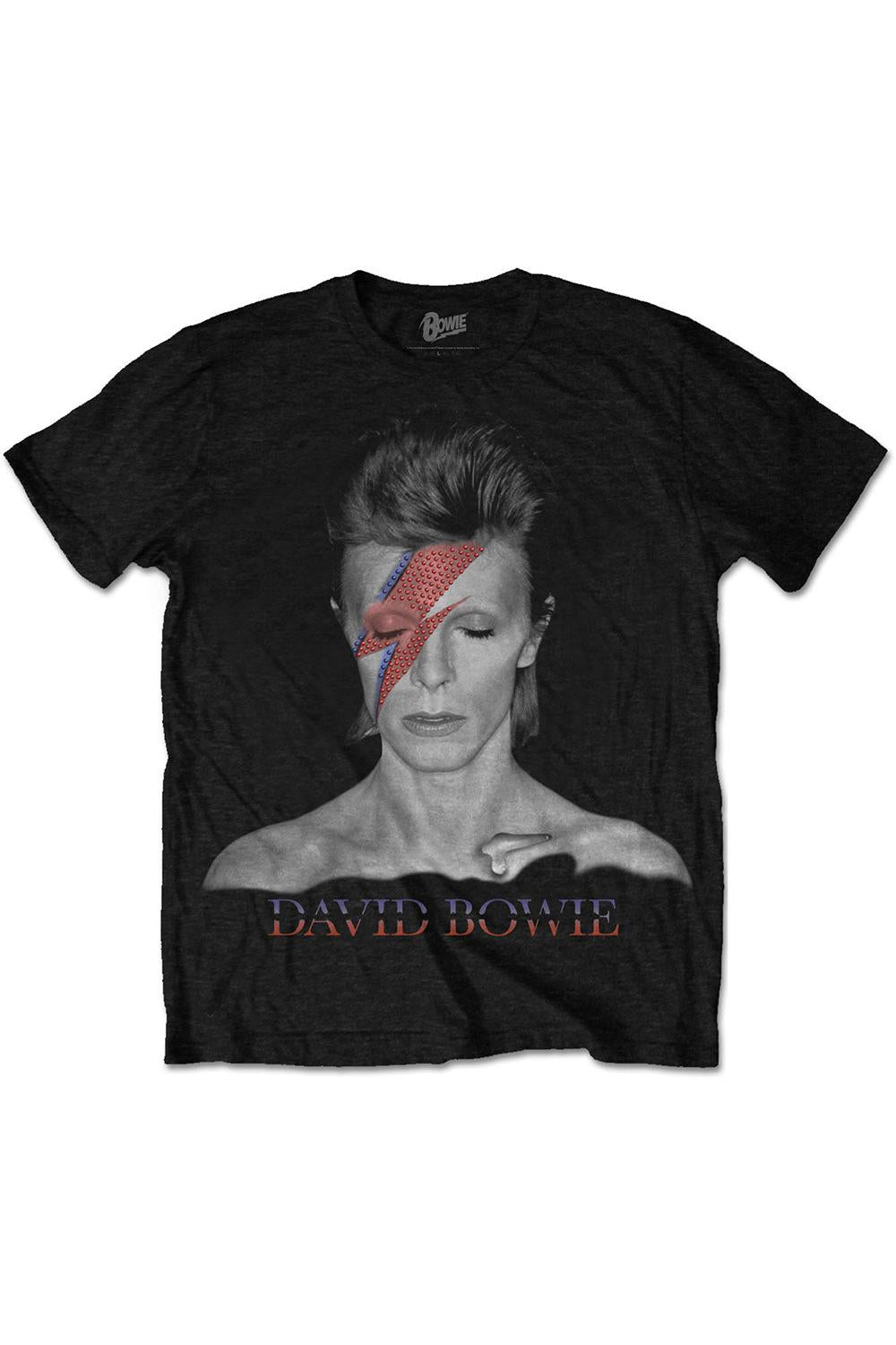 David Bowie Aladdin Sane Black Tshirt