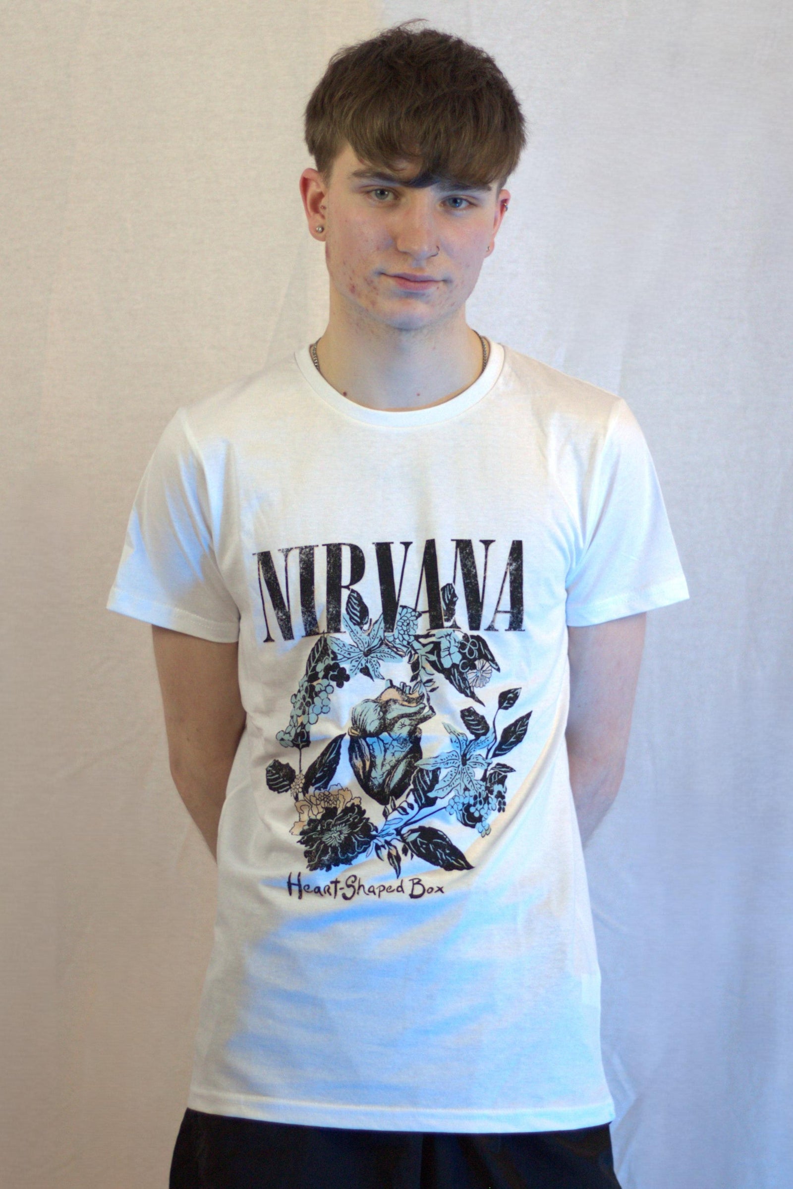 Nirvana Heart Shaped Box White Tshirt