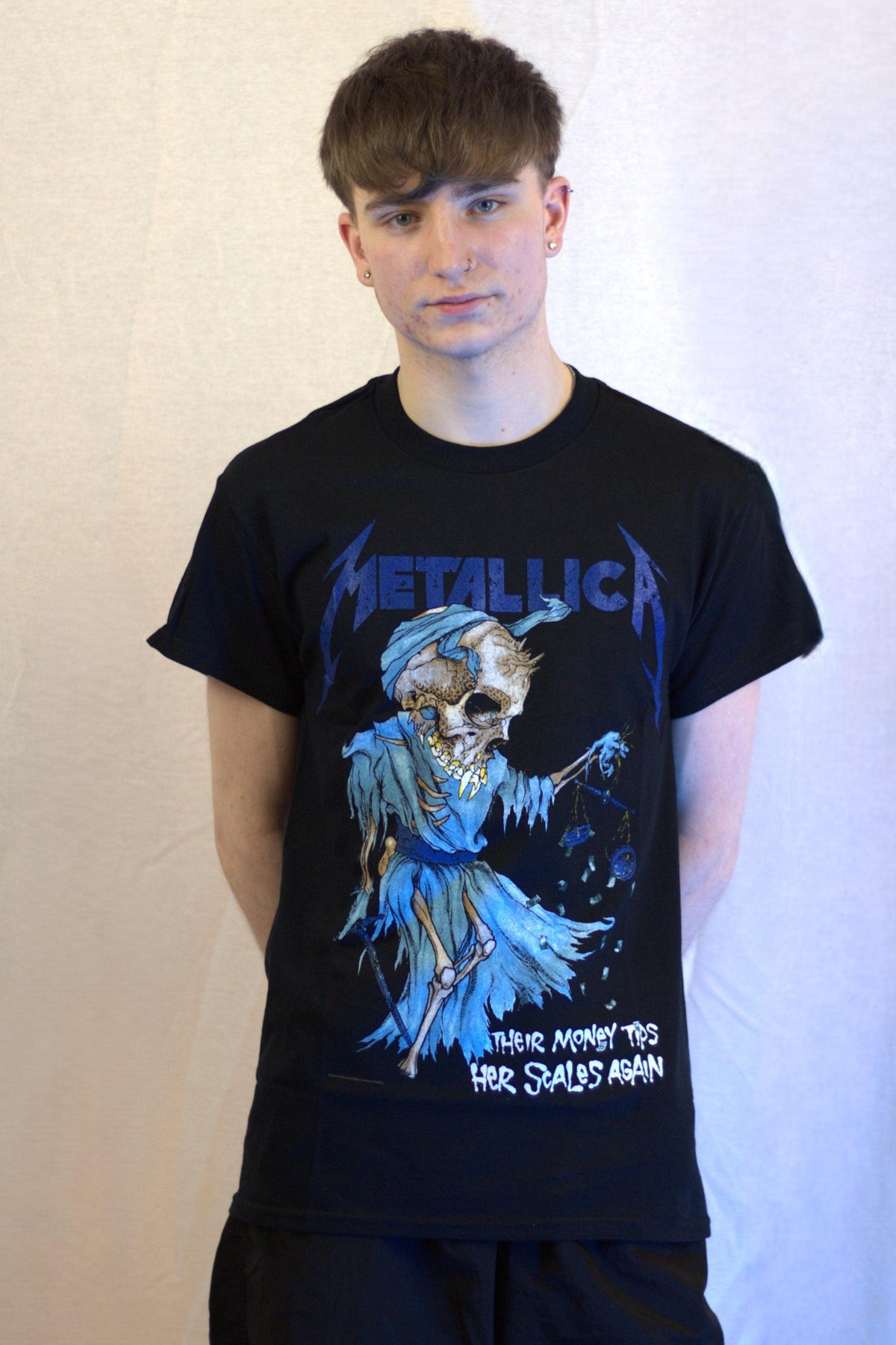 Metallica Doris Printed Black Tshirt