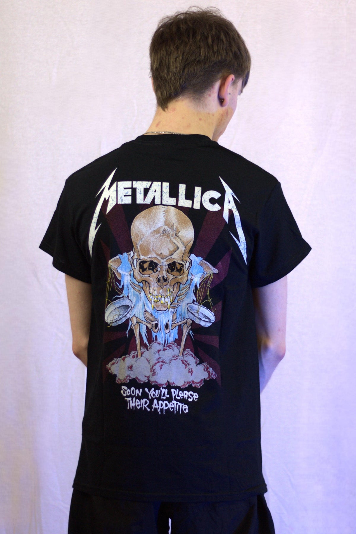 Metallica Doris Printed Black Tshirt