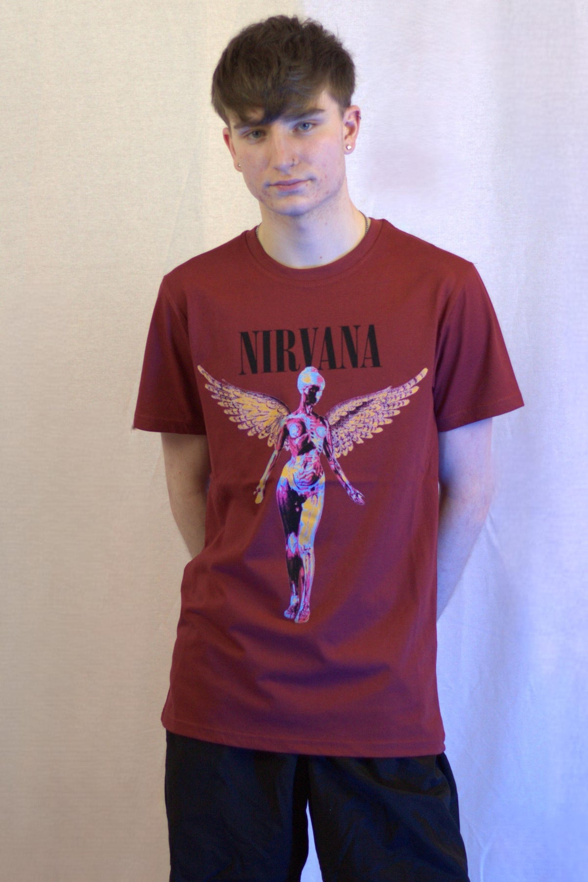 Nirvana In Utero Burgundy Tshirt