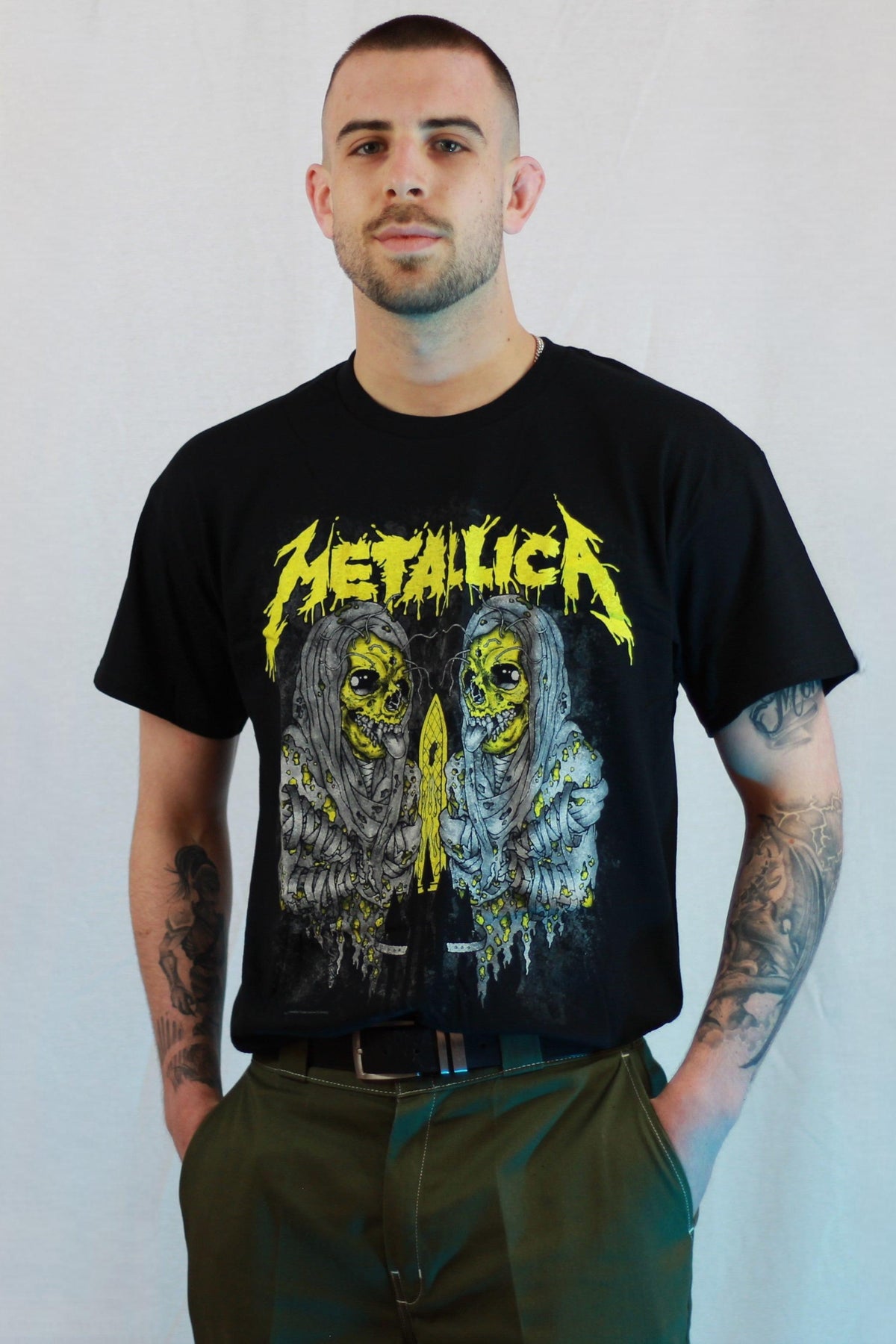 Metallica Sanitarium Front/Back Print Black Tshirt