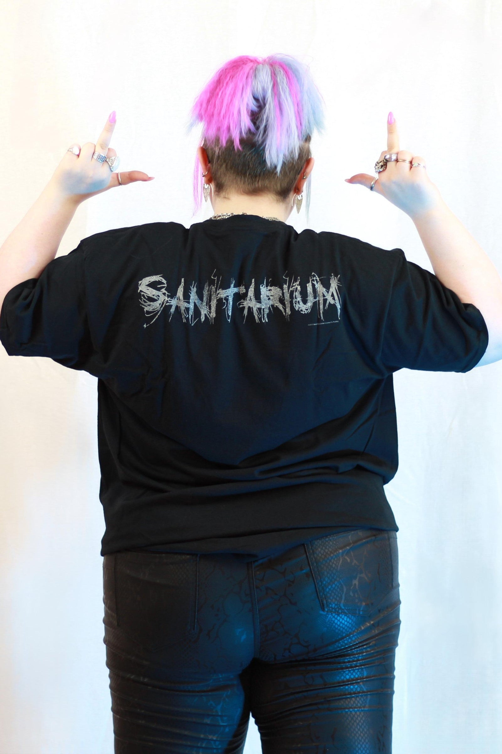 Metallica Sanitarium Front/Back Print Black Tshirt