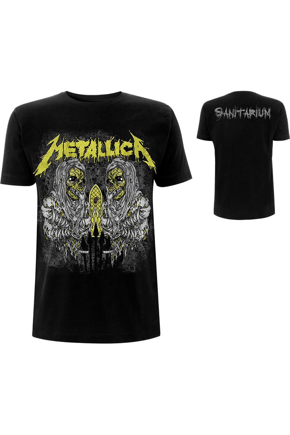 Metallica Sanitarium Front/Back Print Black Tshirt