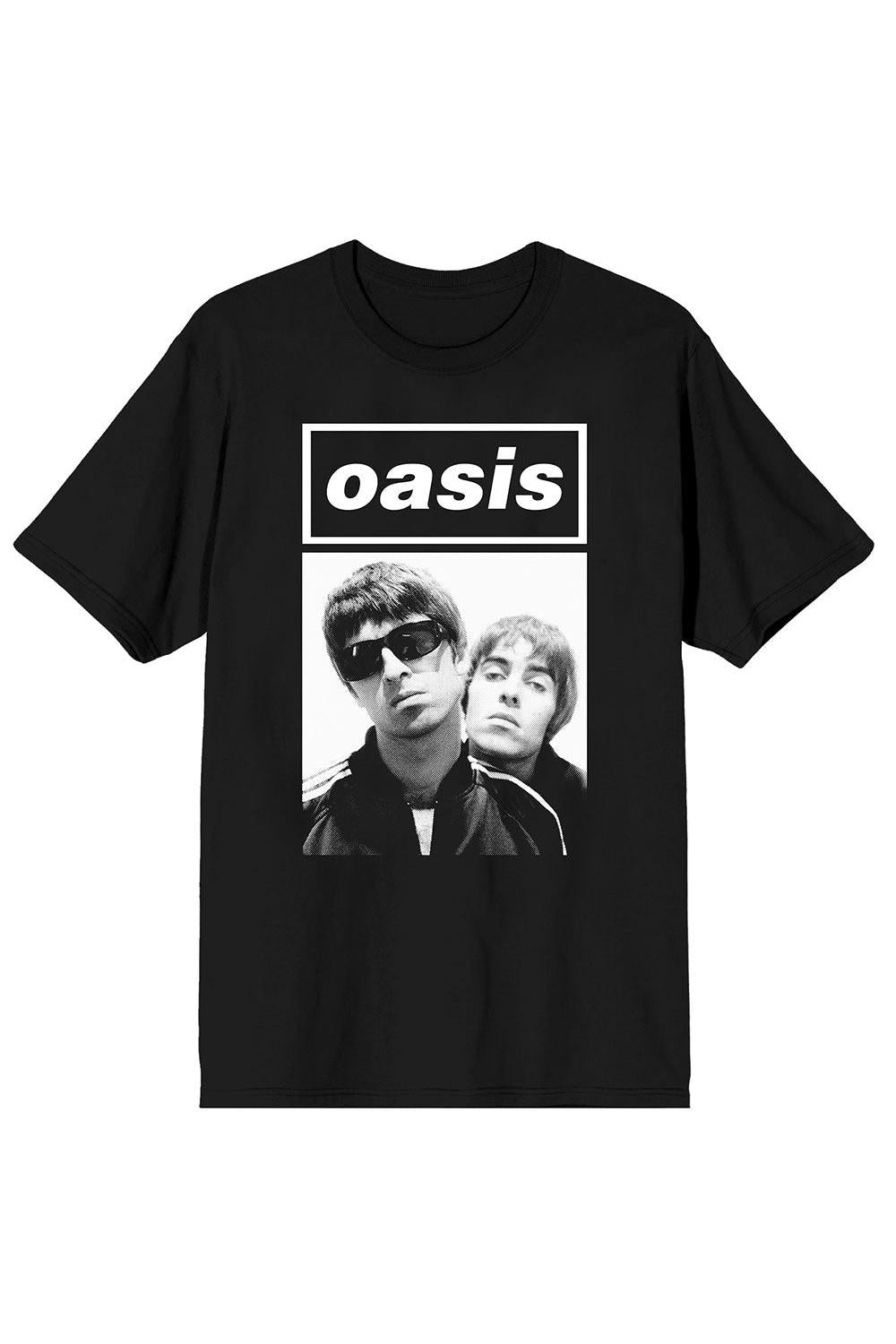 Oasis Liam and Noel Box Black Tshirt