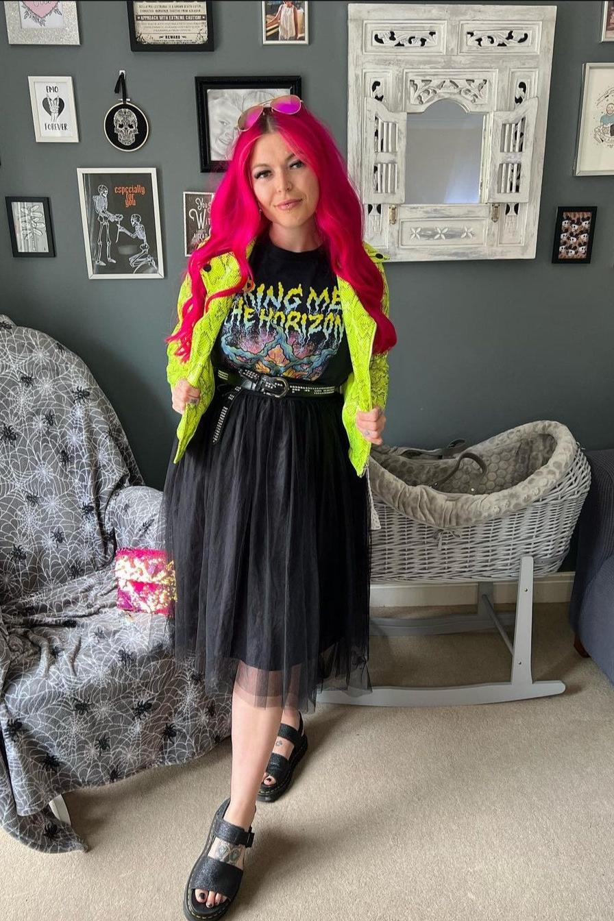 Bring Me The Horizon Zombie Dinosaur Black Tshirt