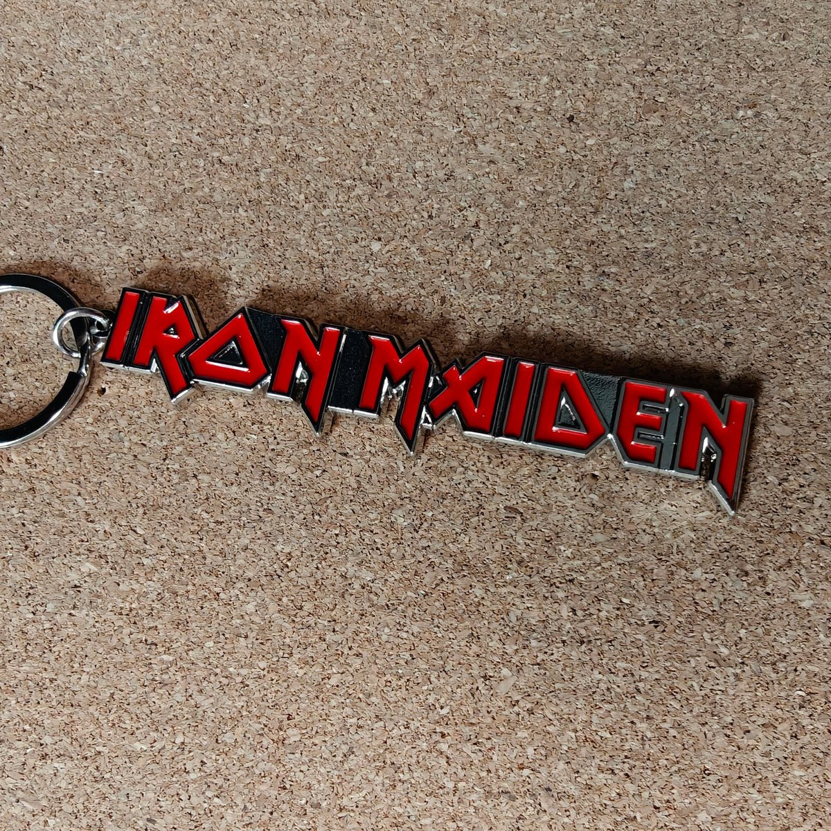 Iron Maiden Logo Metal Keyring