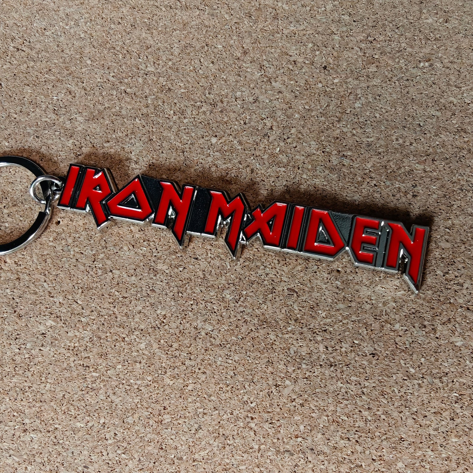 Iron Maiden Logo Metal Keyring