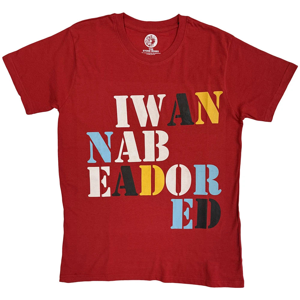 The Stone Roses I Wanna Be Adored Red Tshirt