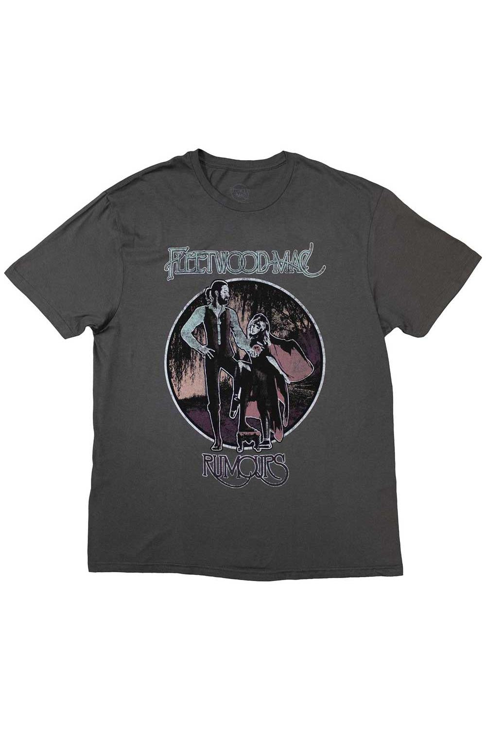 Fleetwood Mac Rumours Vintage Style Charcoal Grey Tshirt