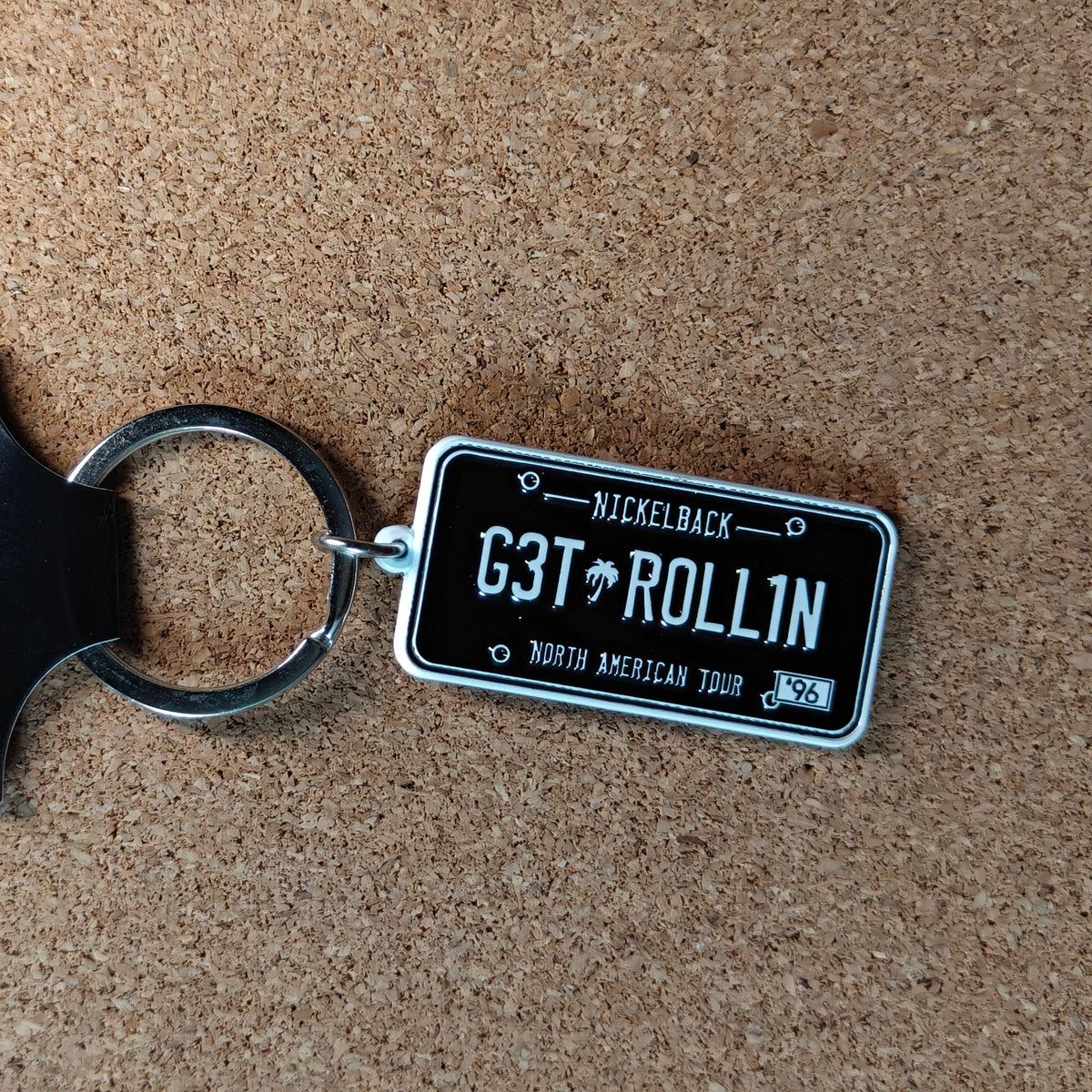 Nickelback Get Rollin License Plate Metal Keyring