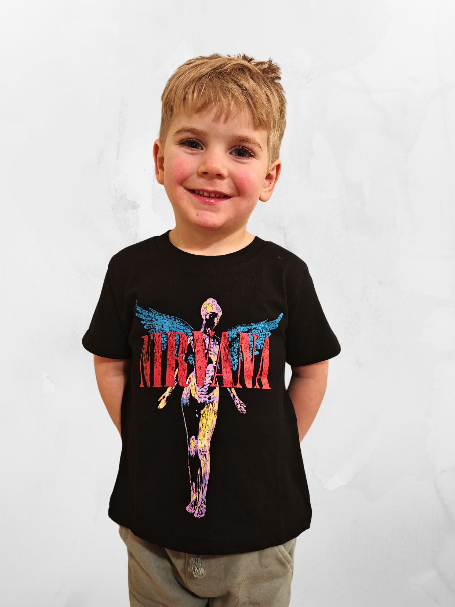 Nirvana In Utero Unisex Kids Black Tshirt