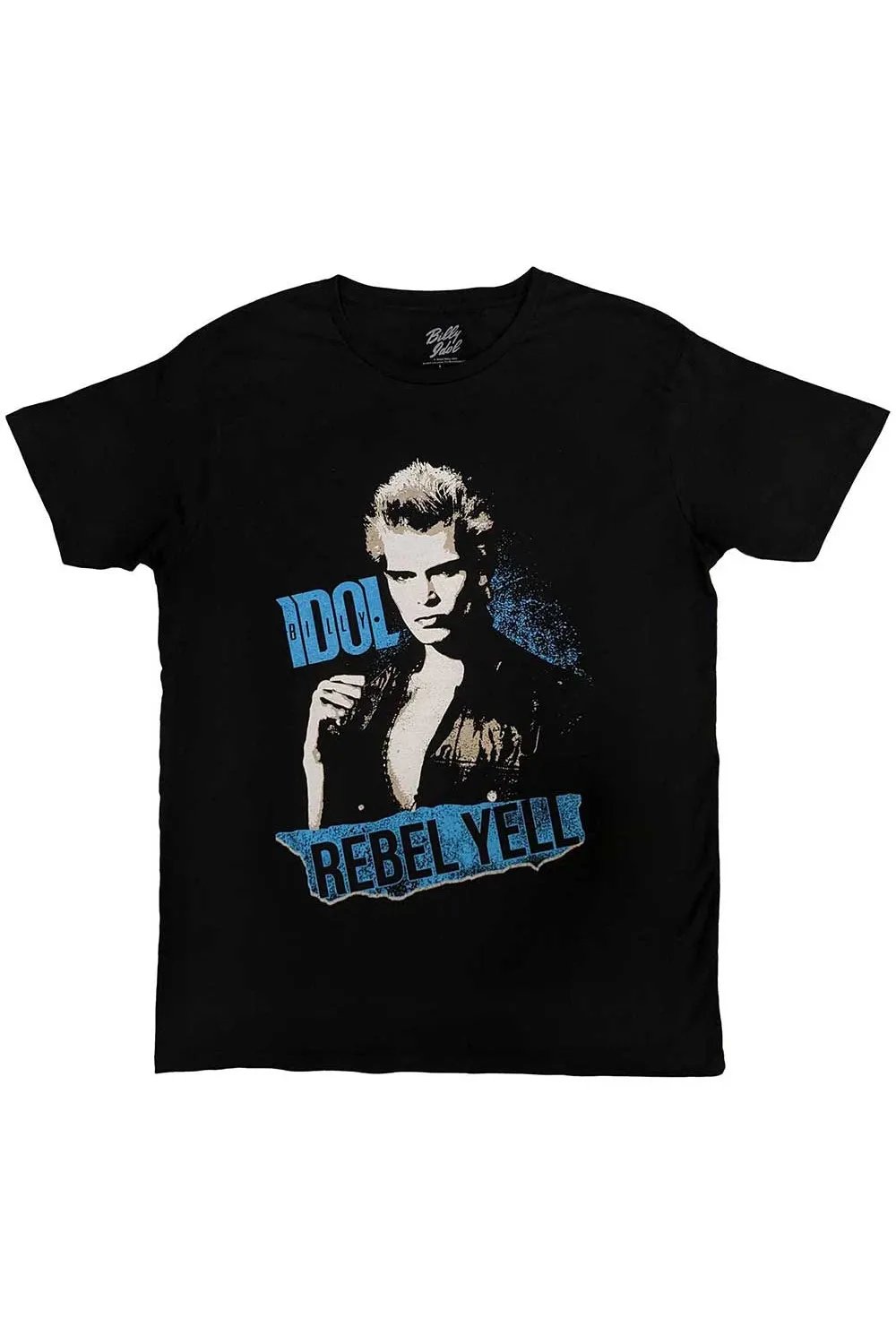 Billy Idol Rebel Yell Black Tshirt