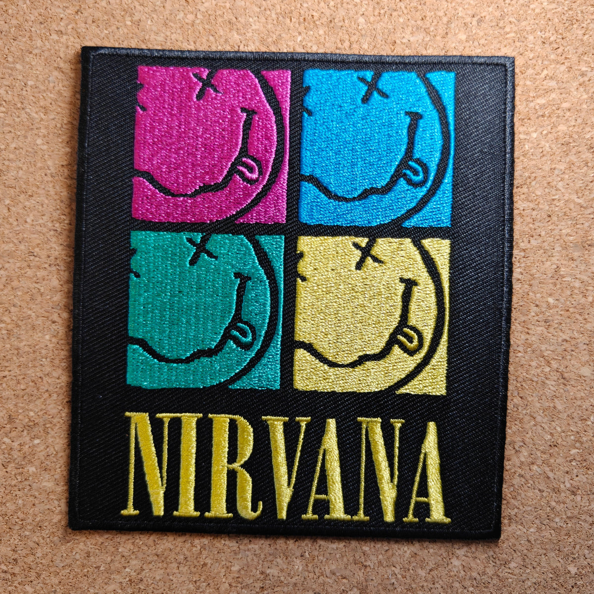 Nirvana Multi Smile Patch (Iron On)