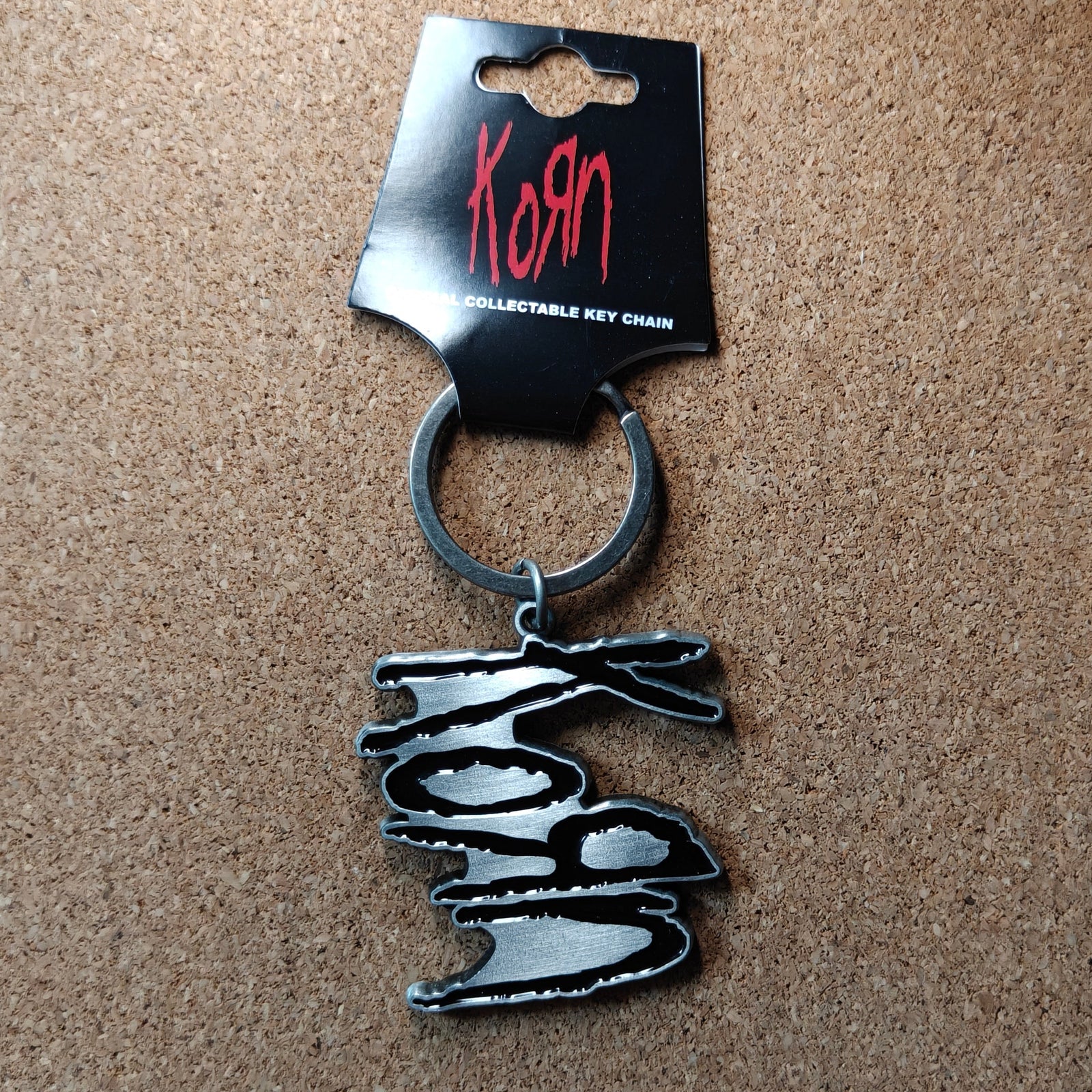 Korn Text Logo Metal Keyring