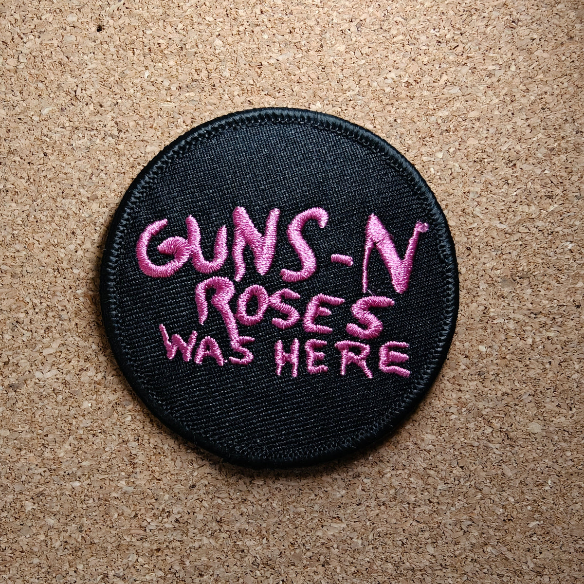 Guns N Roses Was Here Black Patch (Iron On)