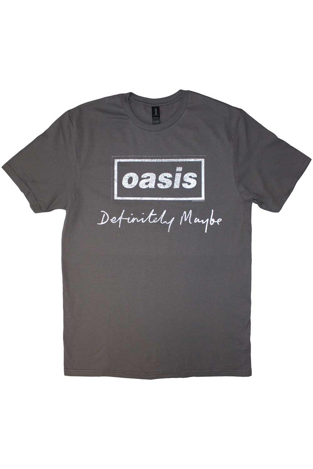 Oasis Definitely Maybe Grey Wash Tshirt