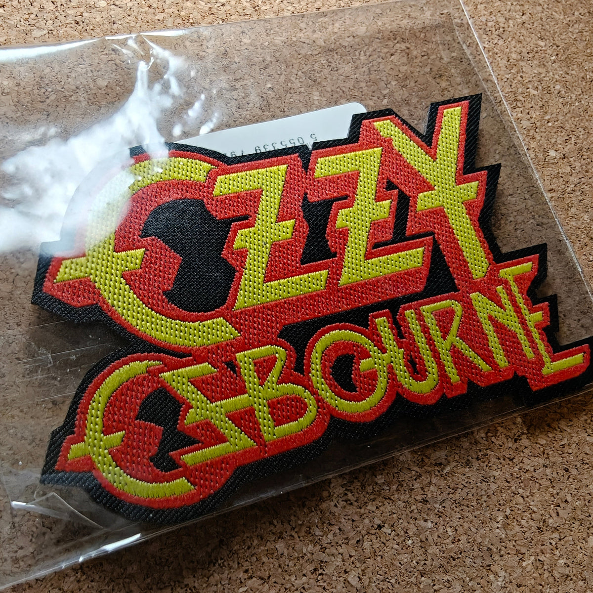 Ozzy Osbourne Text Logo Patch (Sew On)