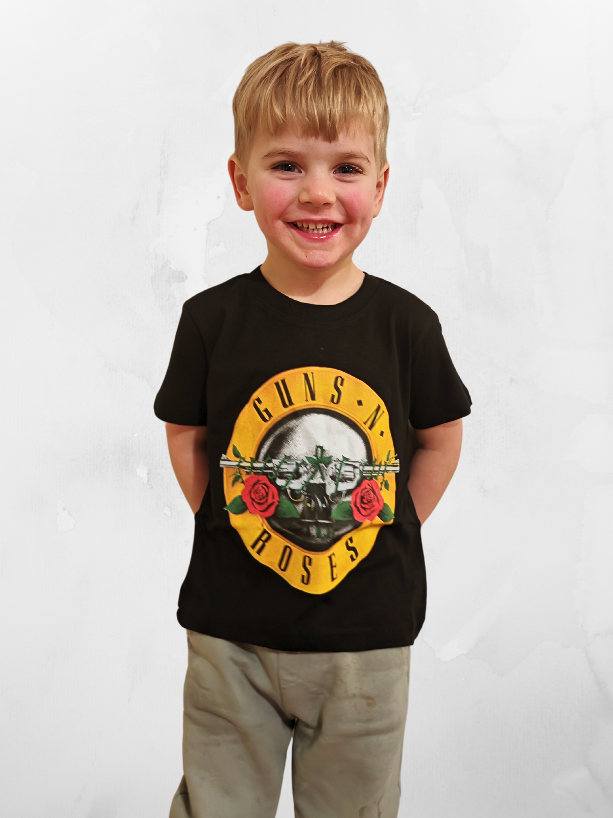 Guns N Roses Classic Logo Unisex Kids Black TShirt