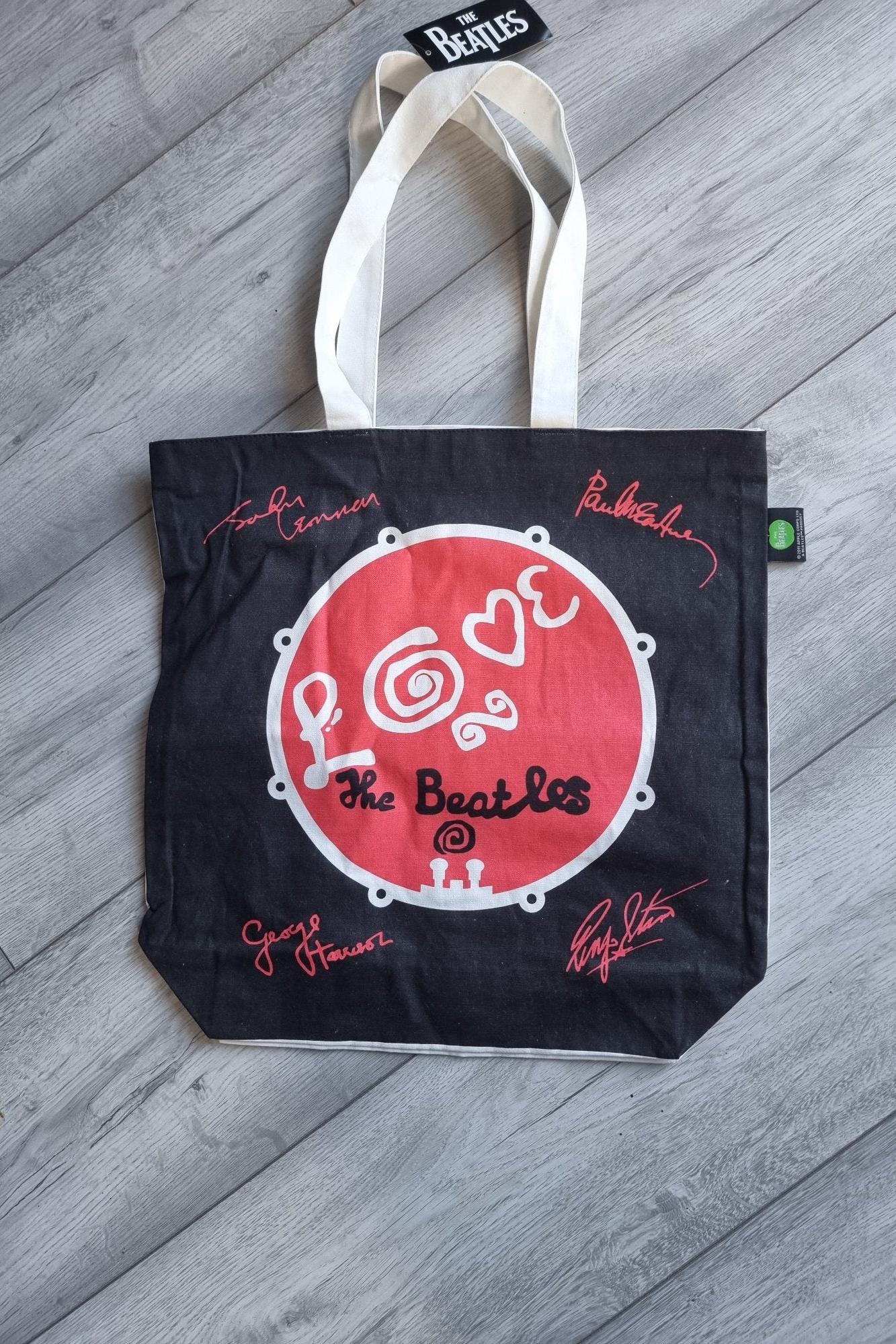 The Beatles Love Drum Zipped Tote Bag