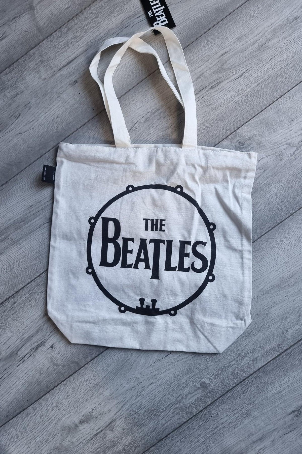 The Beatles Love Drum Zipped Tote Bag
